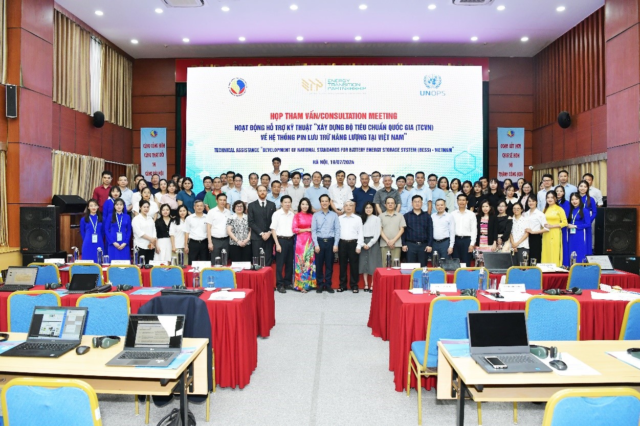 Họp tham vấn lần thứ nhất cho hoạt động Hỗ trợ Kỹ thuật “Xây dựng bộ tiêu chuẩn quốc gia (TCVN) về Hệ thống Pin lưu trữ năng lượng tại Việt Nam”